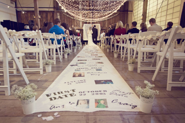 DIY Wedding Aisle Runners
 DIY Personalized Aisle Runner Oh Lovely Day