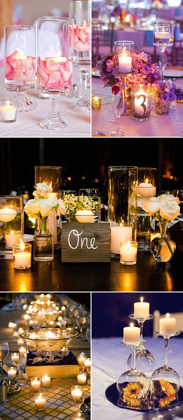 DIY Wedding Centerpieces Candles
 Wedding Ideas 30 Perfect Ways To Use Candles For Your Big