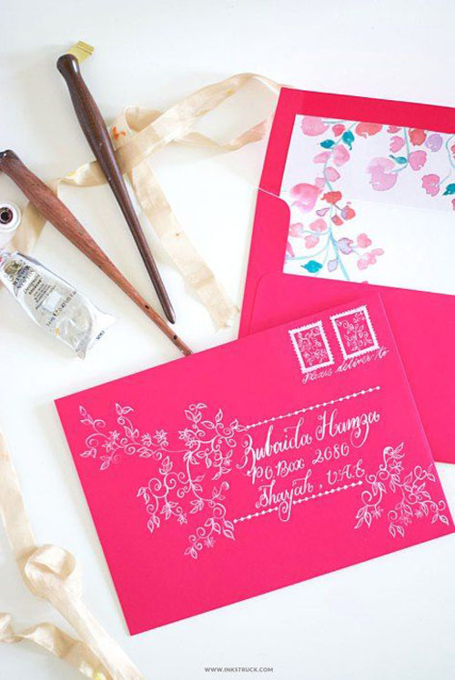 DIY Wedding Envelopes
 24 DIY Wedding Invitations That Will Save You Money