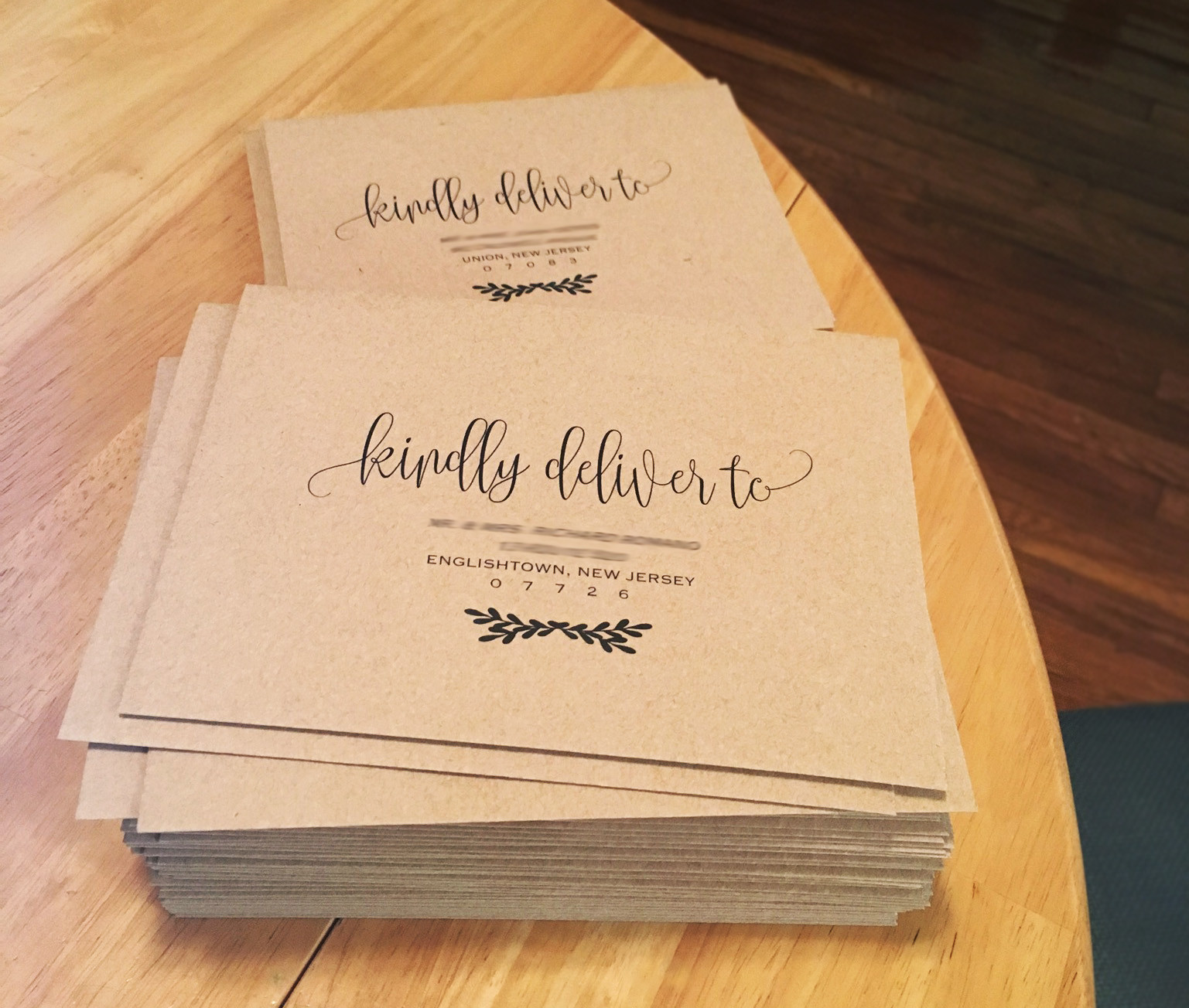 DIY Wedding Envelopes
 My DIY Story Rustic Straw Kraft Wedding Invitation