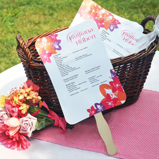 DIY Wedding Fan Programs
 DIY Wedding Programs Philadelphia Wedding