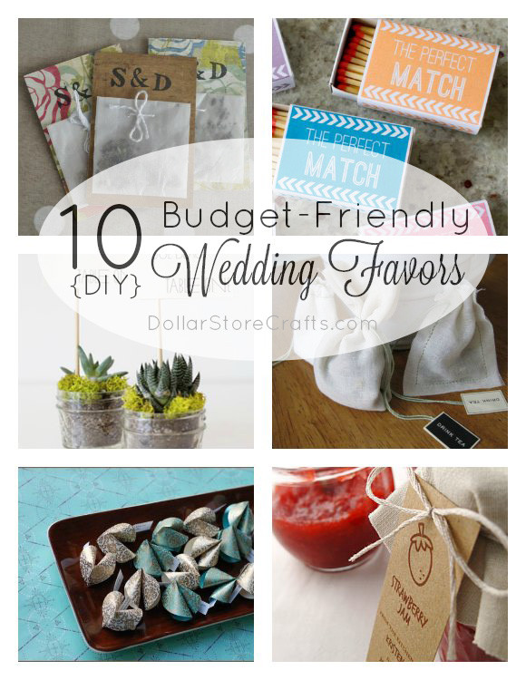 DIY Wedding Favors On A Budget
 10 DIY Wedding Favors on a Bud Dollar Store Crafts
