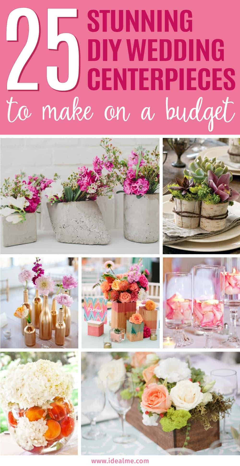 DIY Wedding Favors On A Budget
 25 Stunning DIY Wedding Centerpieces to Make on a Bud