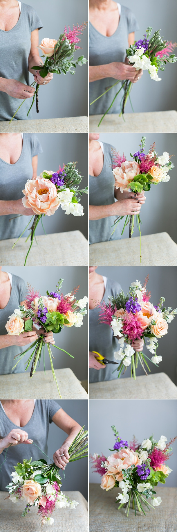 DIY Wedding Floral Arrangements
 DIY Spring bouquet tutorial with peonies