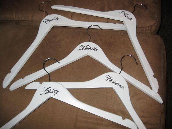 DIY Wedding Hanger
 Tales From An Upstate Girl DIY Bridesmaid Dress Hangers
