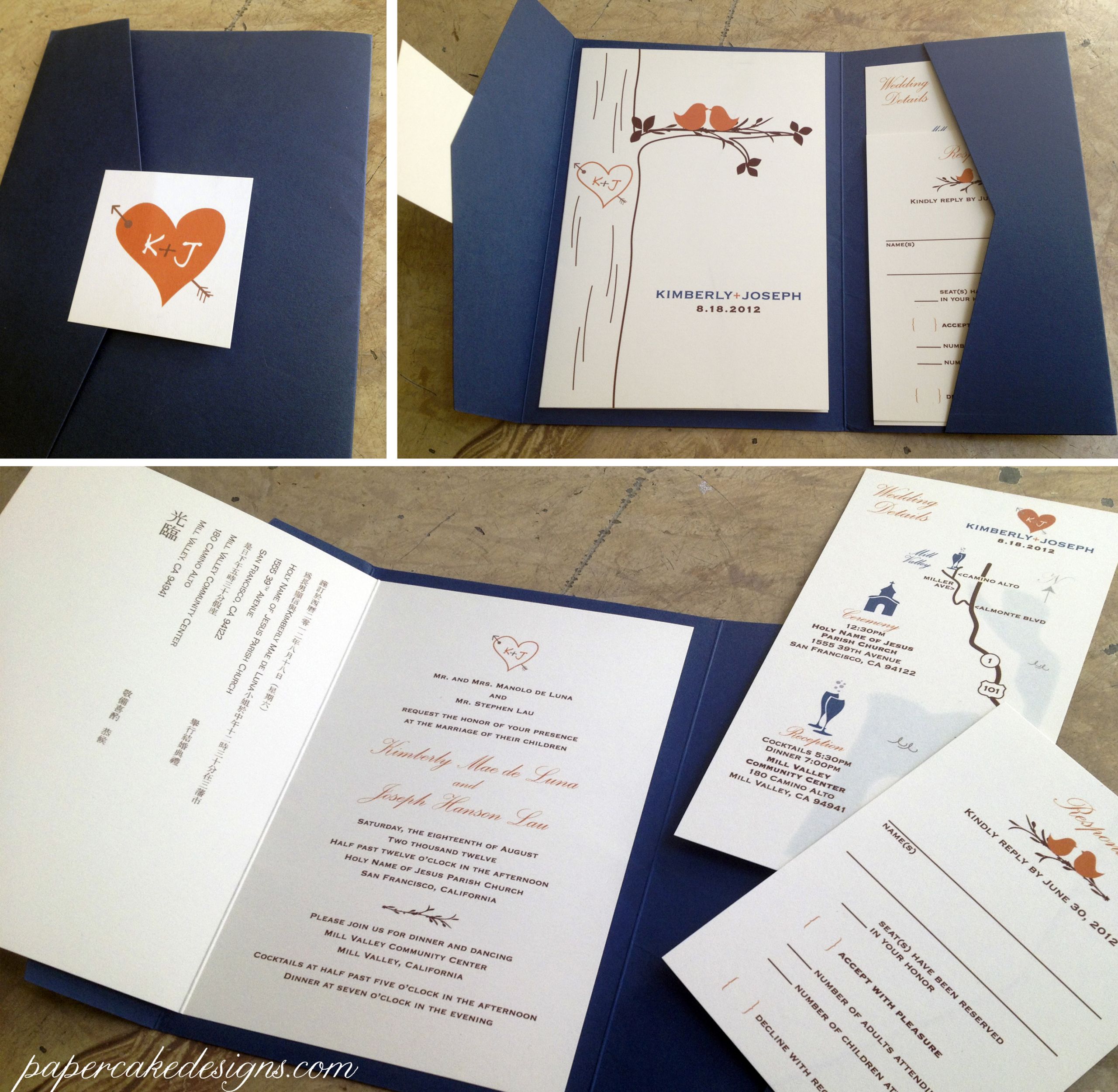 DIY Wedding Invitation Idea
 [DIY print & assemble] wedding invitations – papercake