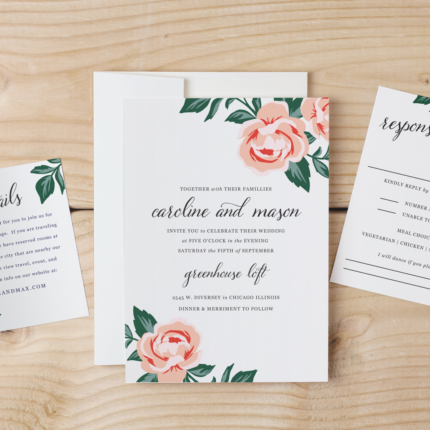 DIY Wedding Invitation Templates Free
 DIY Wedding Invitation Template Colorful Floral Word or