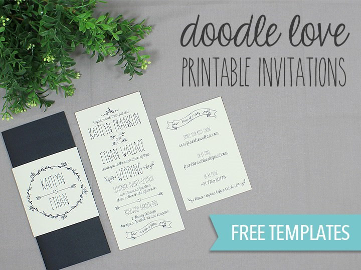 DIY Wedding Invitation Templates Free
 DIY Tutorial FREE Printable Wedding Invitation Set Boho