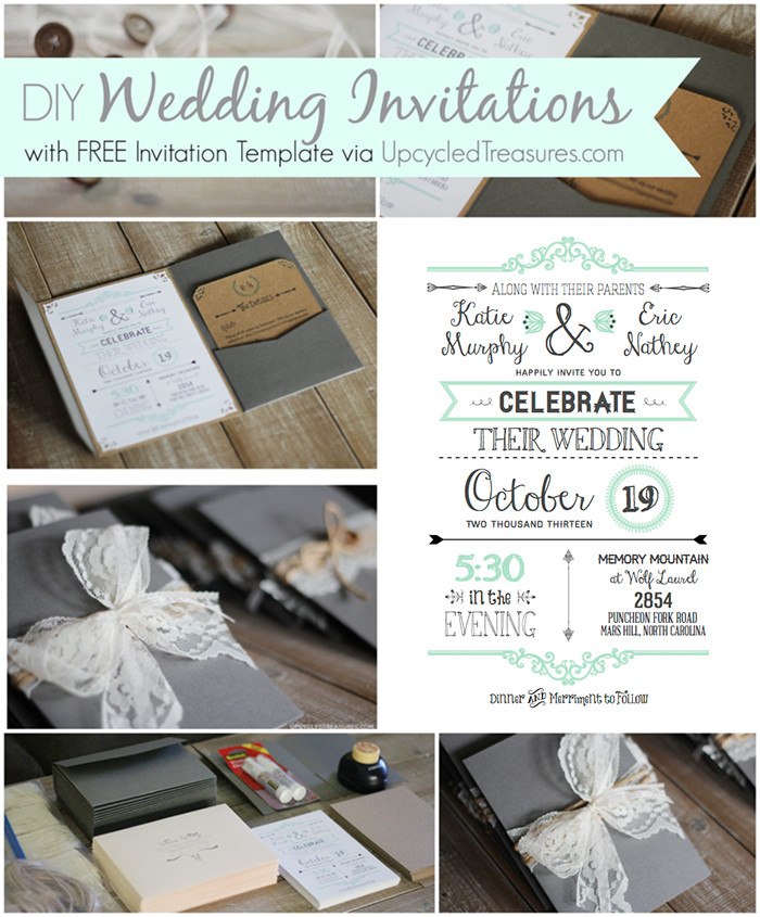 DIY Wedding Invitation Templates Free
 10 Free Wedding Printables for the Crafty Bride – Party In