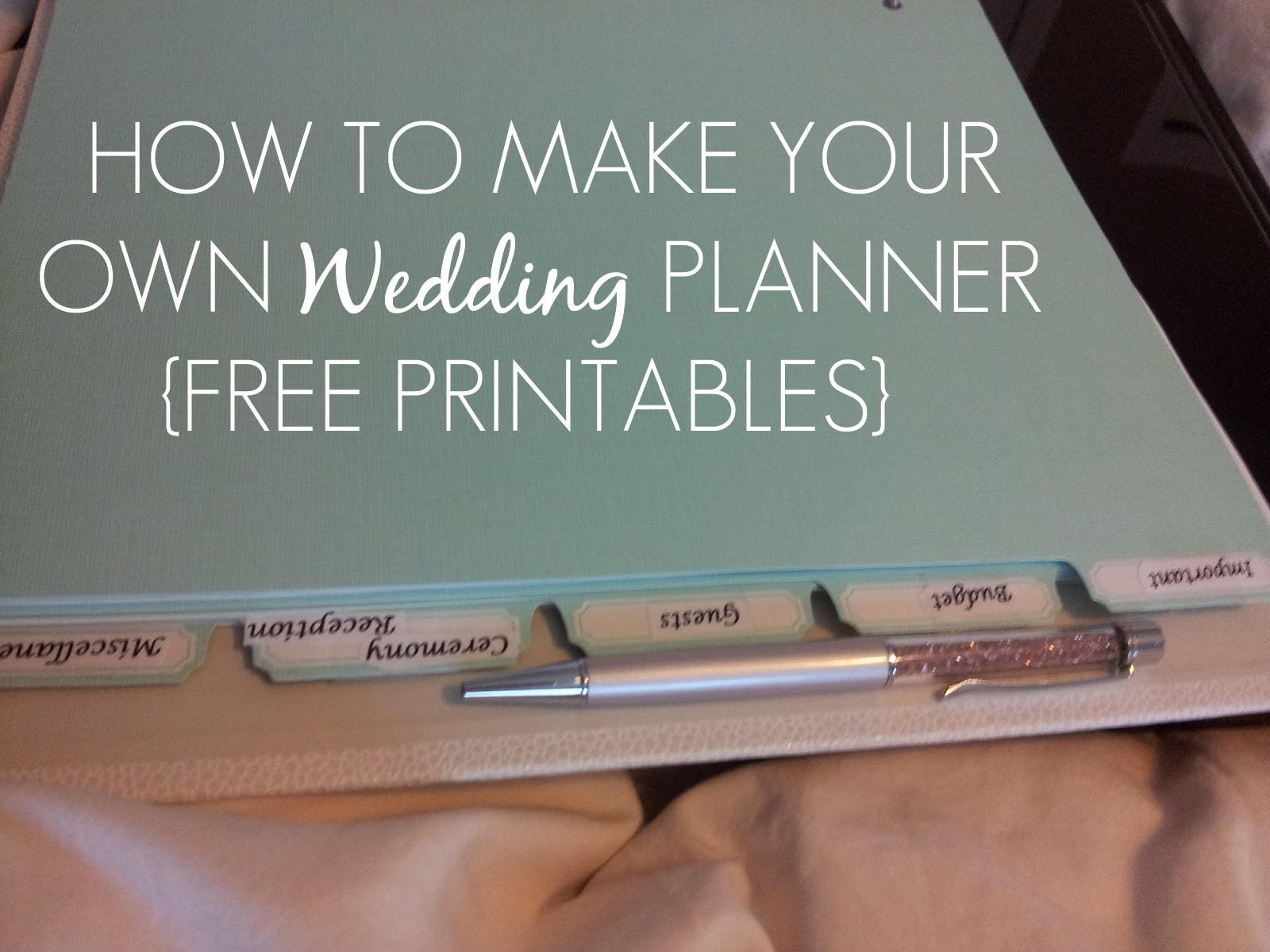 DIY Wedding Planner Binder
 Sleepless in DIY Bride Country How to make your own