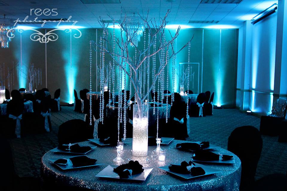 DIY Wedding Reception Lighting
 DIY Uplighting for Weddings add color and ambience with