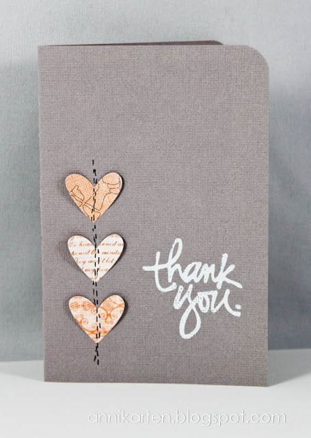 DIY Wedding Thank You Cards
 369 best Cards Thank You images on Pinterest