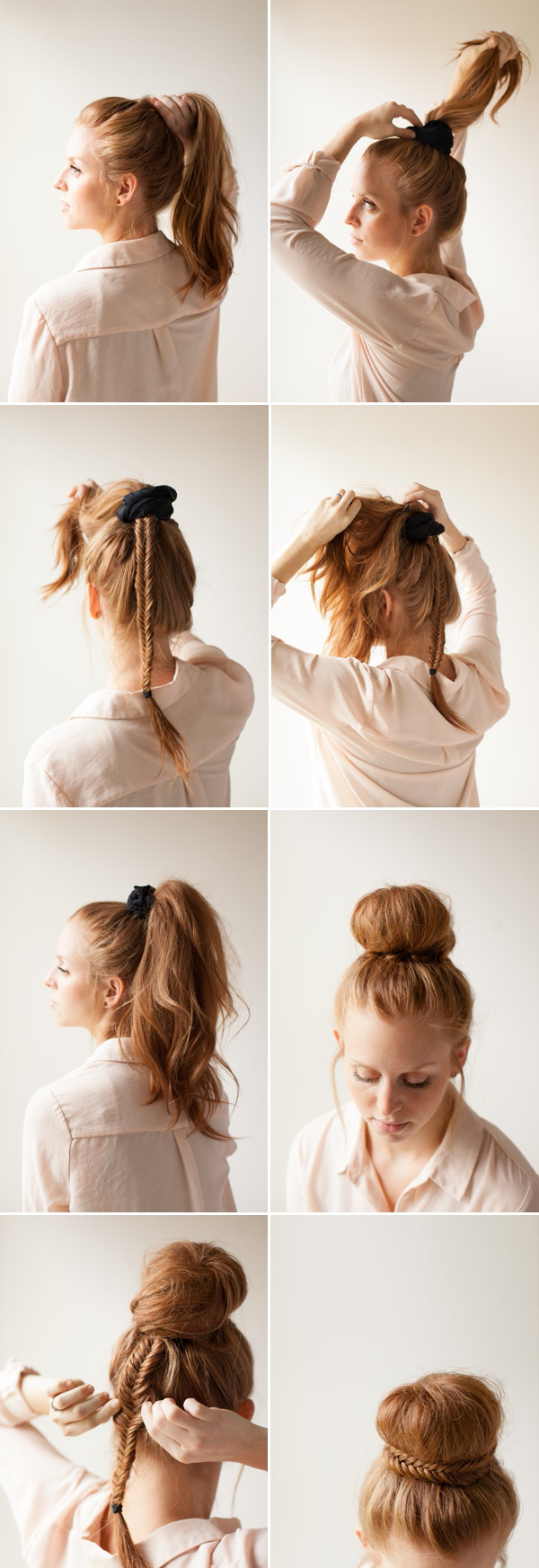 DIY Wedding Updo
 DIY Elegant Fishtail Bun Wedding Updos