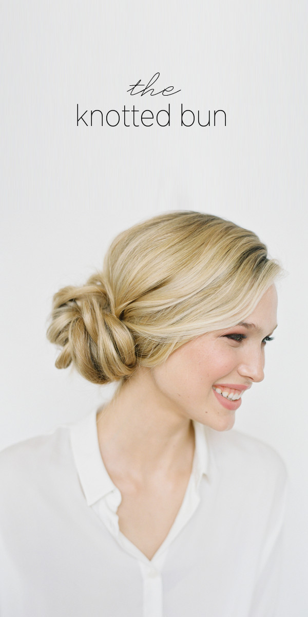 DIY Wedding Updo
 DIY Knotted Bun Wedding Hairstyle