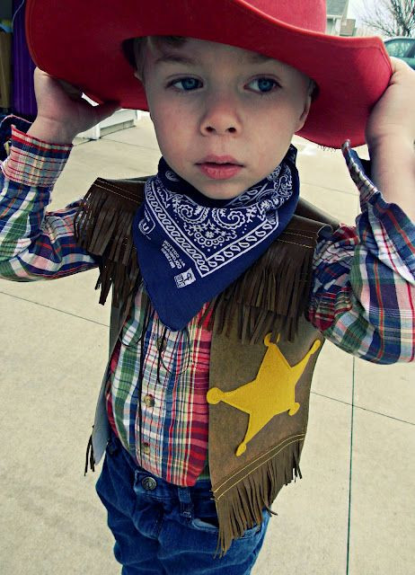 DIY Western Costume
 DIY pattern for a cowboy vest We have Western Day on