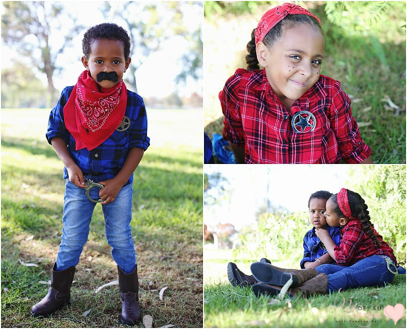 DIY Western Costume
 Simple Siblings Costumes DIY Halloween Western Wear De