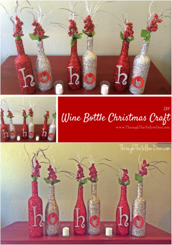 DIY Wine Bottle Decorations
 20 Festively Easy Wine Bottle Crafts For Holiday Home