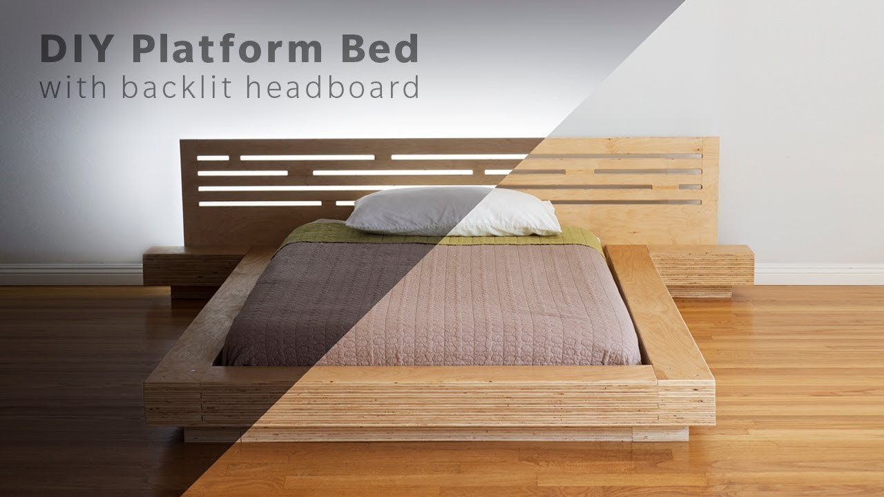 DIY Wood Bed Platform
 DIY Modern Plywood Platform Bed Part 1 Frame