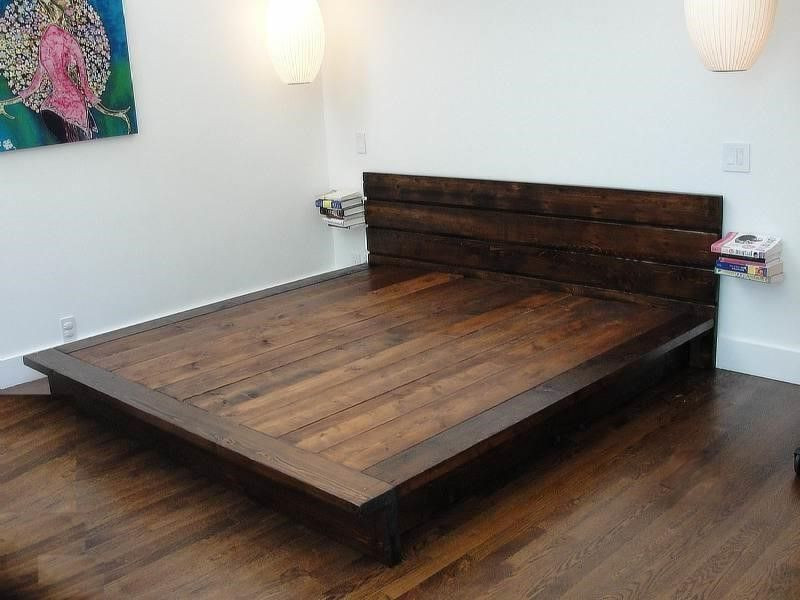DIY Wood Bed Platform
 DIY King Platform Bed Frame in 2019