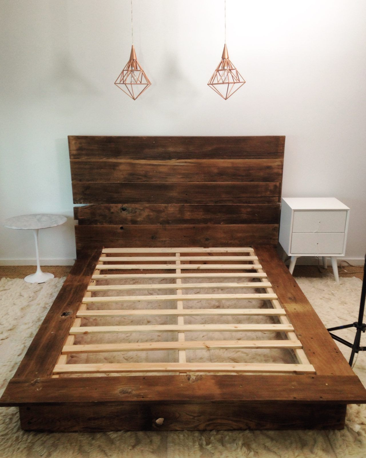 DIY Wood Bed Platform
 DIY Reclaimed Wood Platform Bed