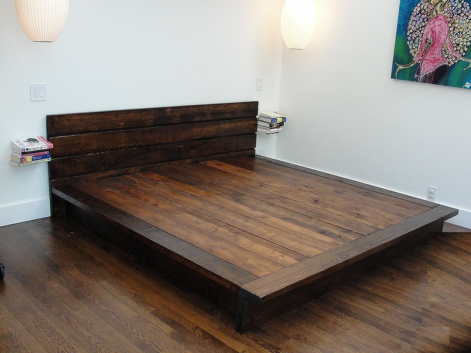 DIY Wood Bed Platform
 reclaimed wood platform bed rustic modern bed by wearemfeo