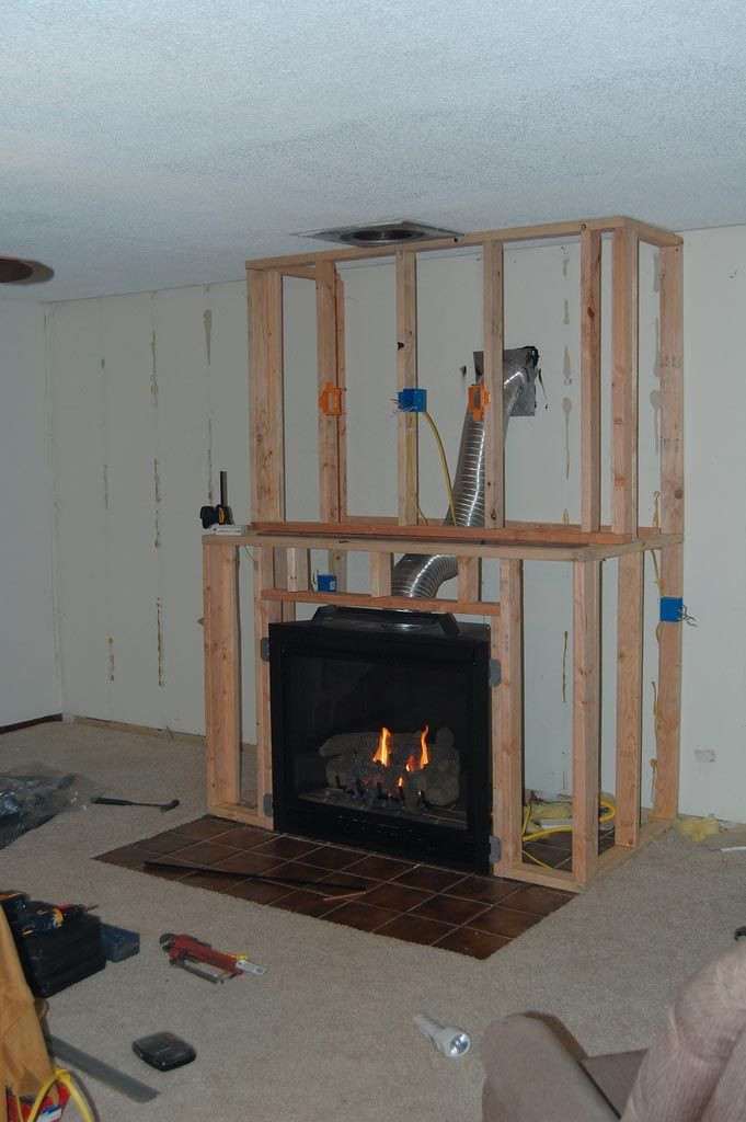 DIY Wood Burning Fireplace
 DIY Gas Fireplace Surround
