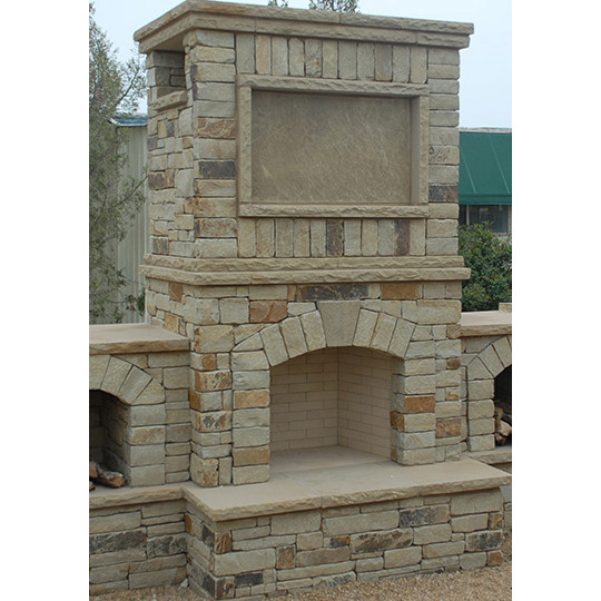 DIY Wood Burning Fireplace
 30 In FireRock Arched Masonry Outdoor Wood Burning Fireplace