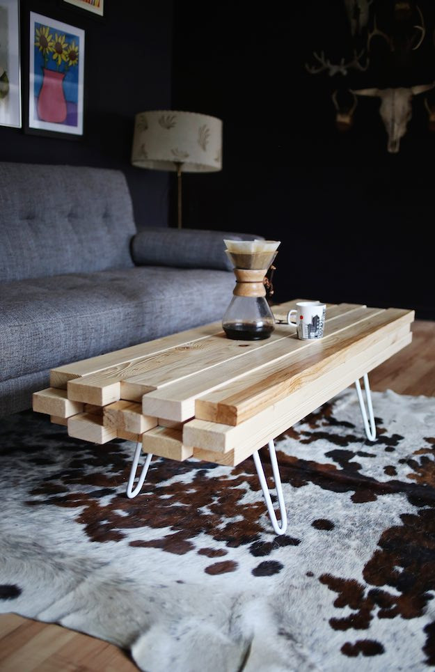 DIY Wood Coffee Table
 11 Cool DIY Wood Projects For Home Decor