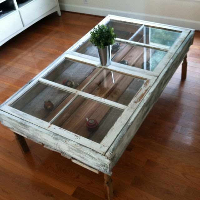 DIY Wood Coffee Table
 Diy Coffee Table From An Old Window · How To Make A