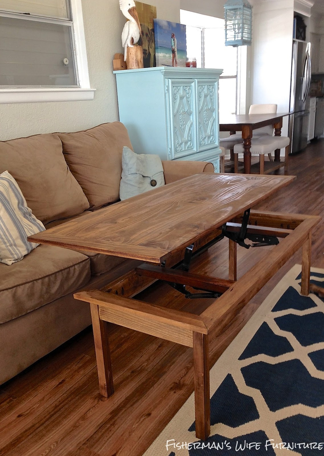 DIY Wood Coffee Table
 Fisherman s Wife Furniture DIY Coffee Table