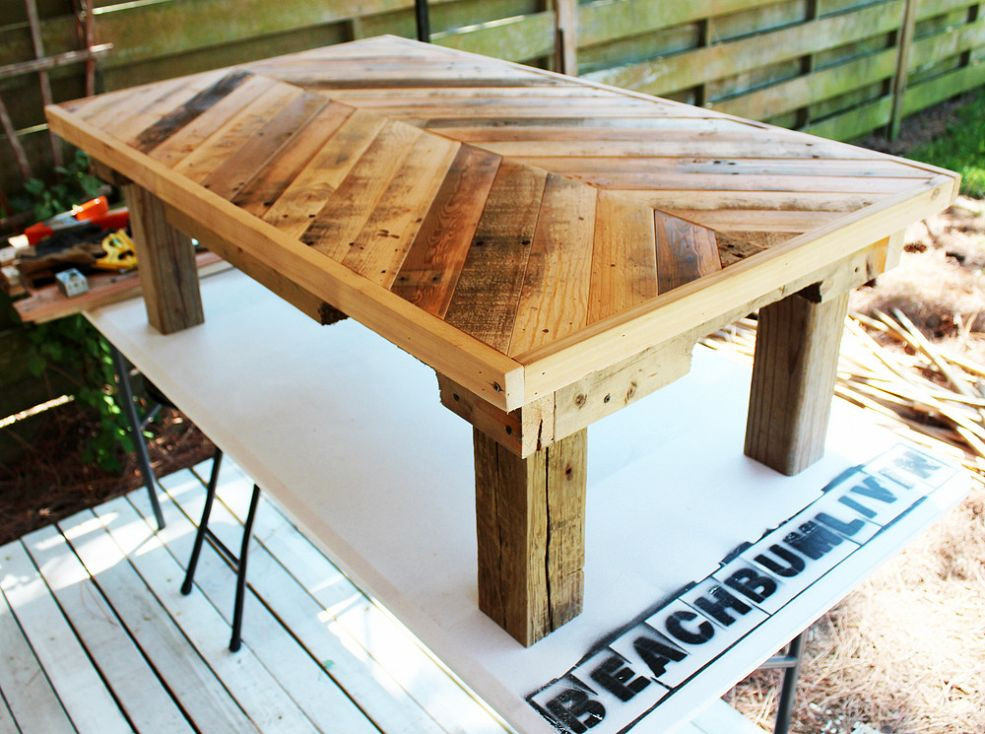 DIY Wood Coffee Table
 DIY Pallet Wood Coffee Table Ellis Benus Web Design