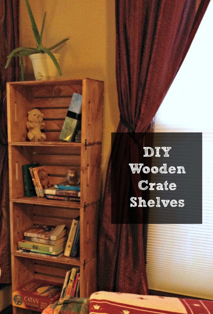 DIY Wood Crate Bookshelf
 DIY Bookshelf from Unfinished Wooden Crates Frugal Upstate