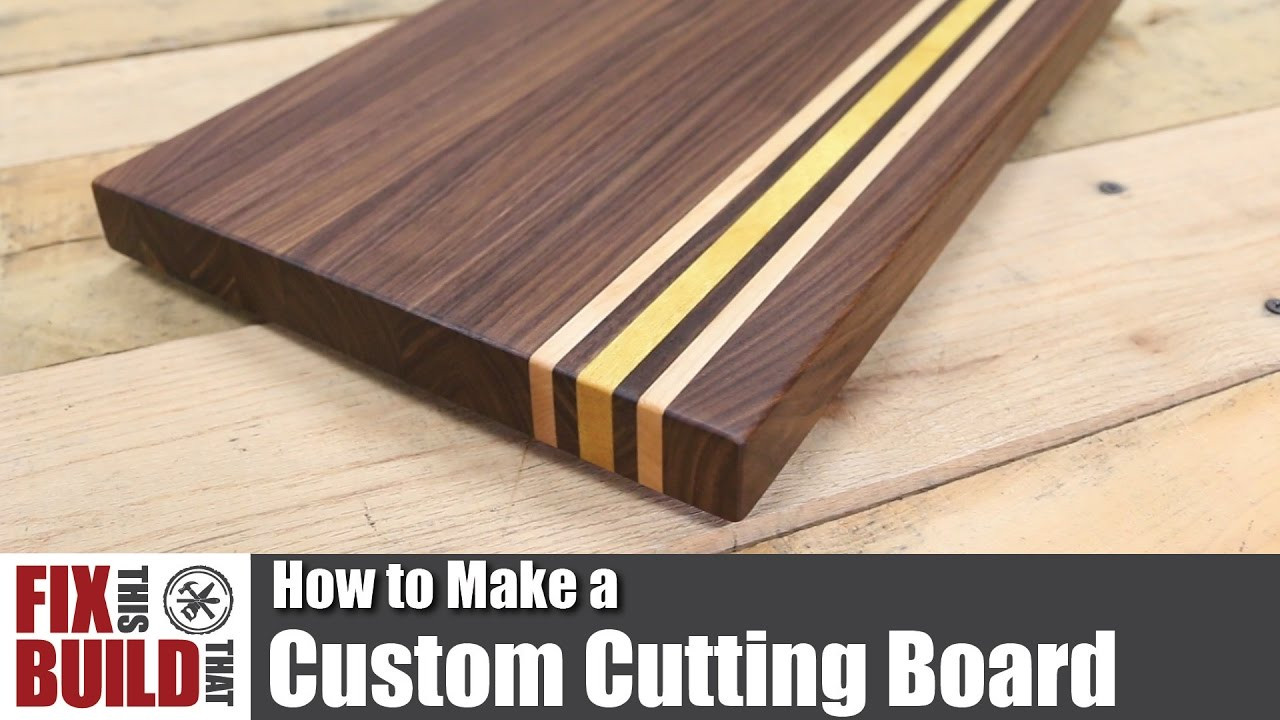DIY Wood Cutting Board
 Custom Cutting Board from Scrap Wood