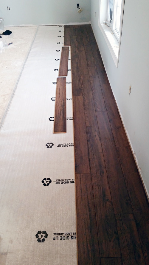 DIY Wood Floor Install
 IHeart Organizing Do it Yourself Floating Laminate Floor