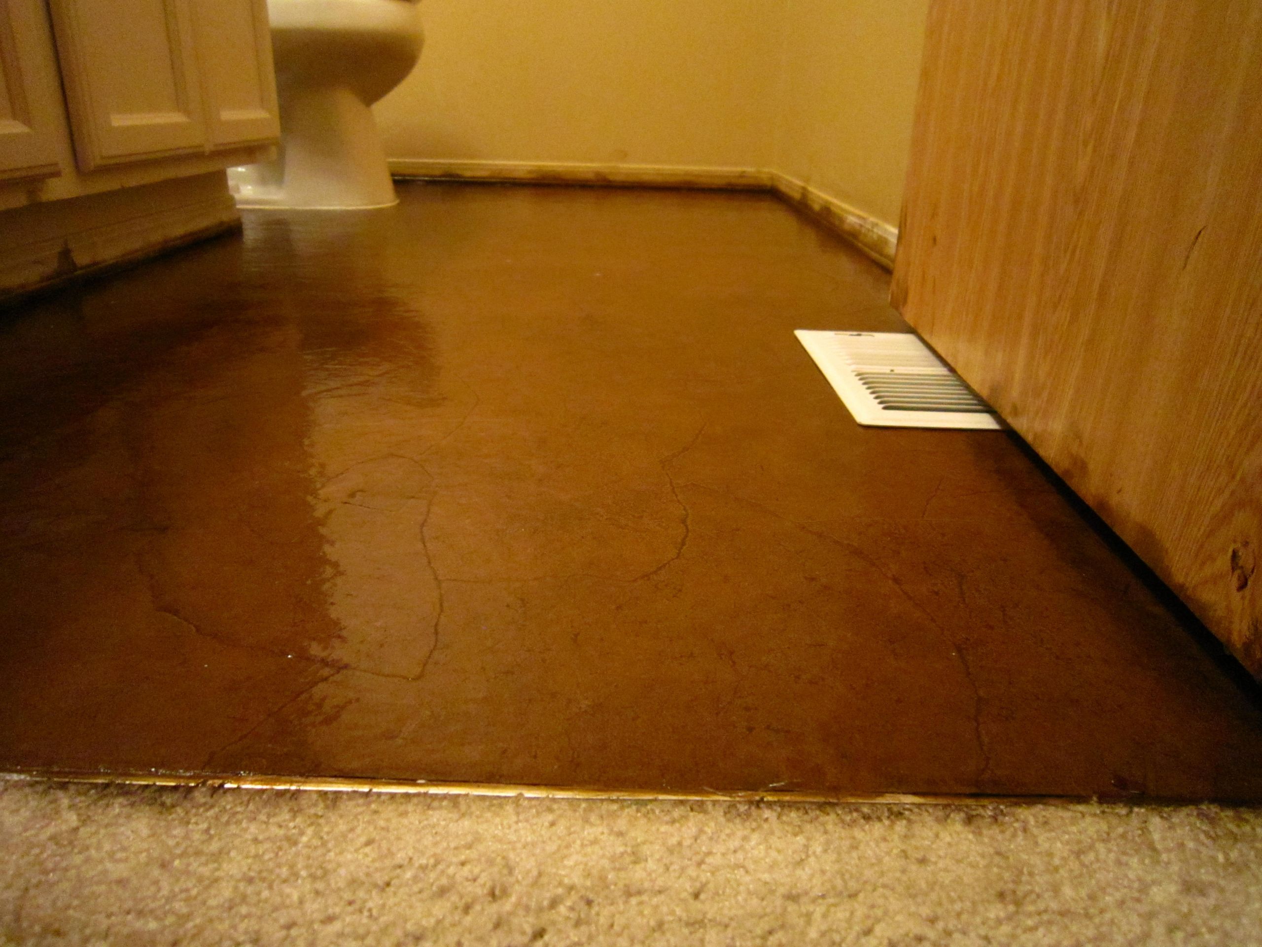 DIY Wood Floors
 DIY Stained Brown Paper Floor Awesomeness Under $30 Do