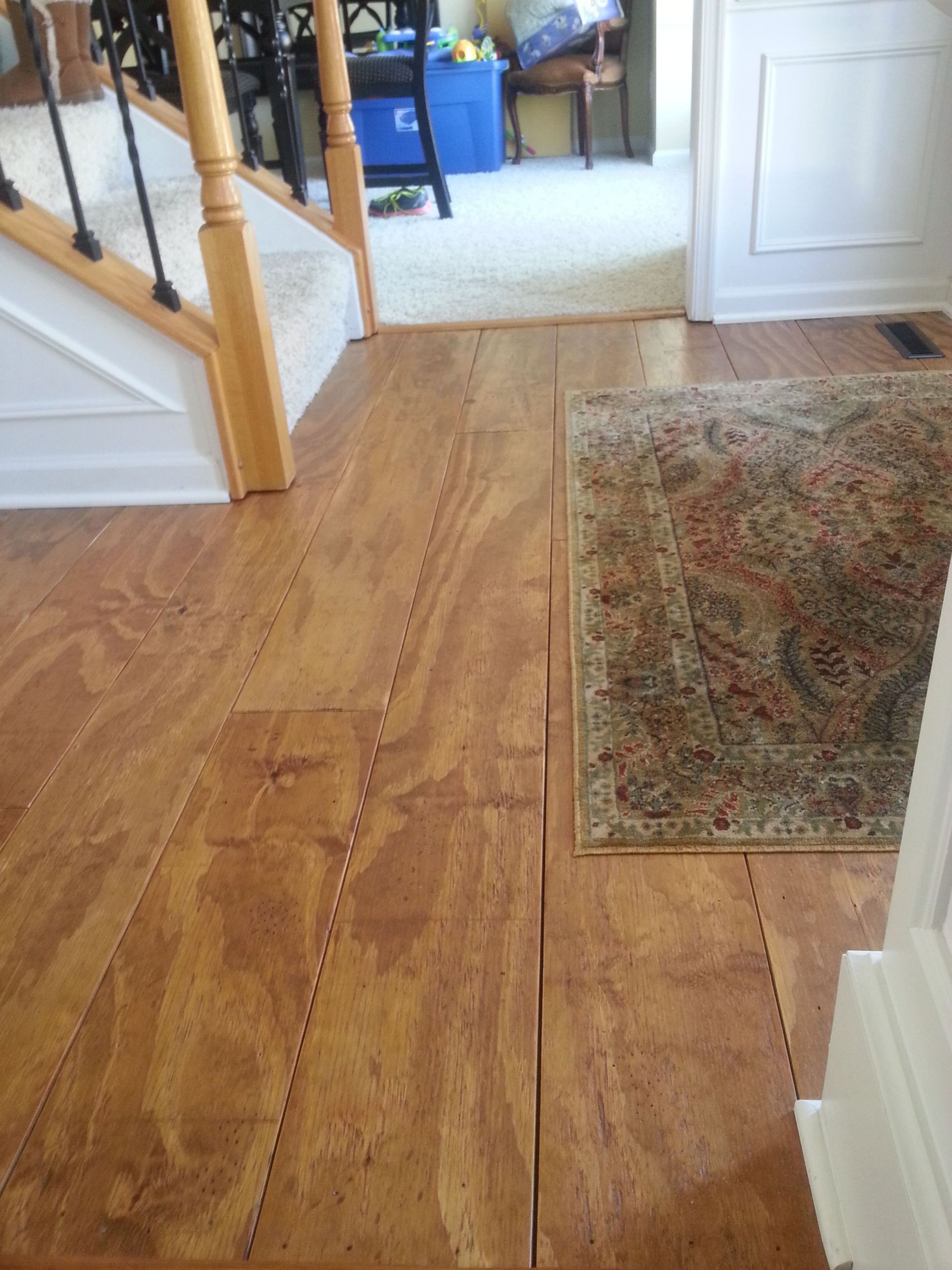 DIY Wood Floors
 Wide Plank Distressed Pine Flooring CHEAP Updated 2 5 17