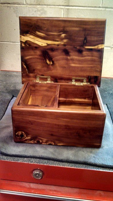 DIY Wood Jewelry Box
 Cedar Jewelry Box ours are prettier but these are similar