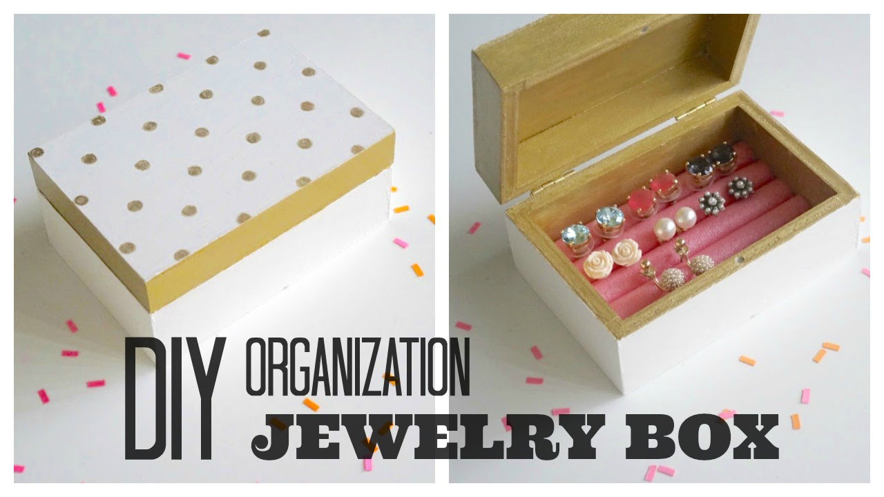 DIY Wood Jewelry Box
 DIY Organization Painted Wooden Jewelry Box
