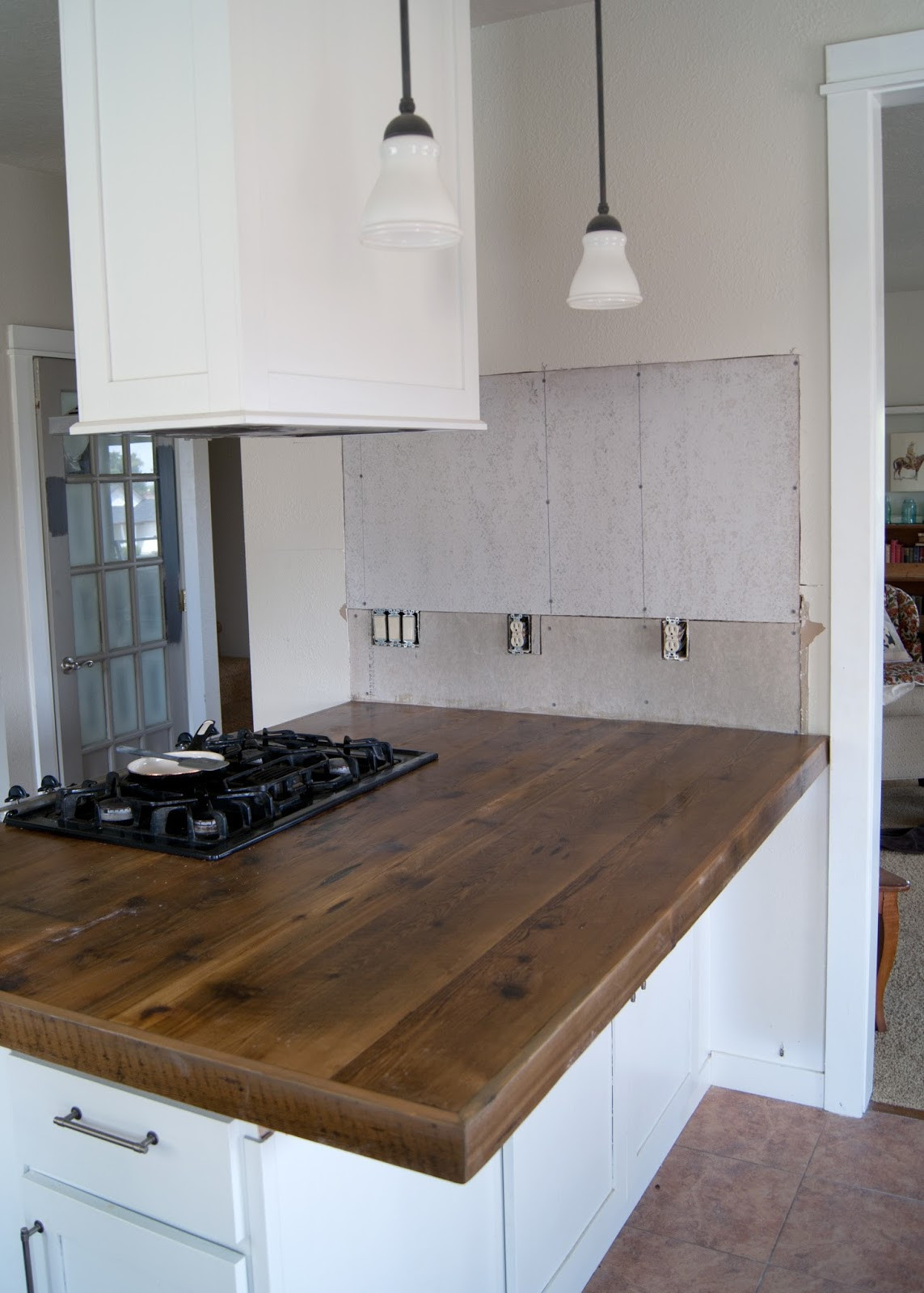 DIY Wood Kitchen Countertops
 DIY Reclaimed Wood Countertop