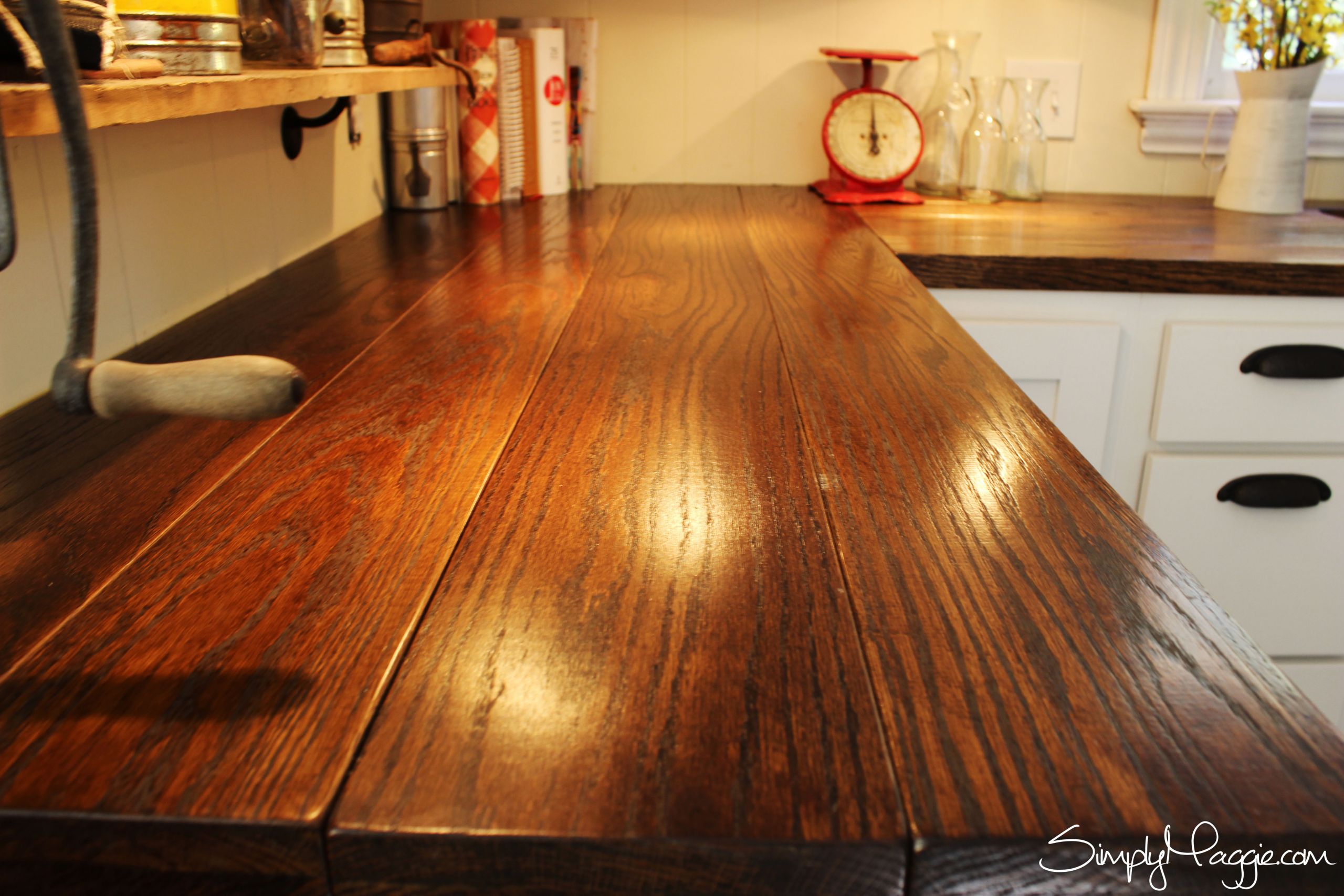 DIY Wood Kitchen Countertops
 DIY Wide Plank Butcher Block Counter Tops