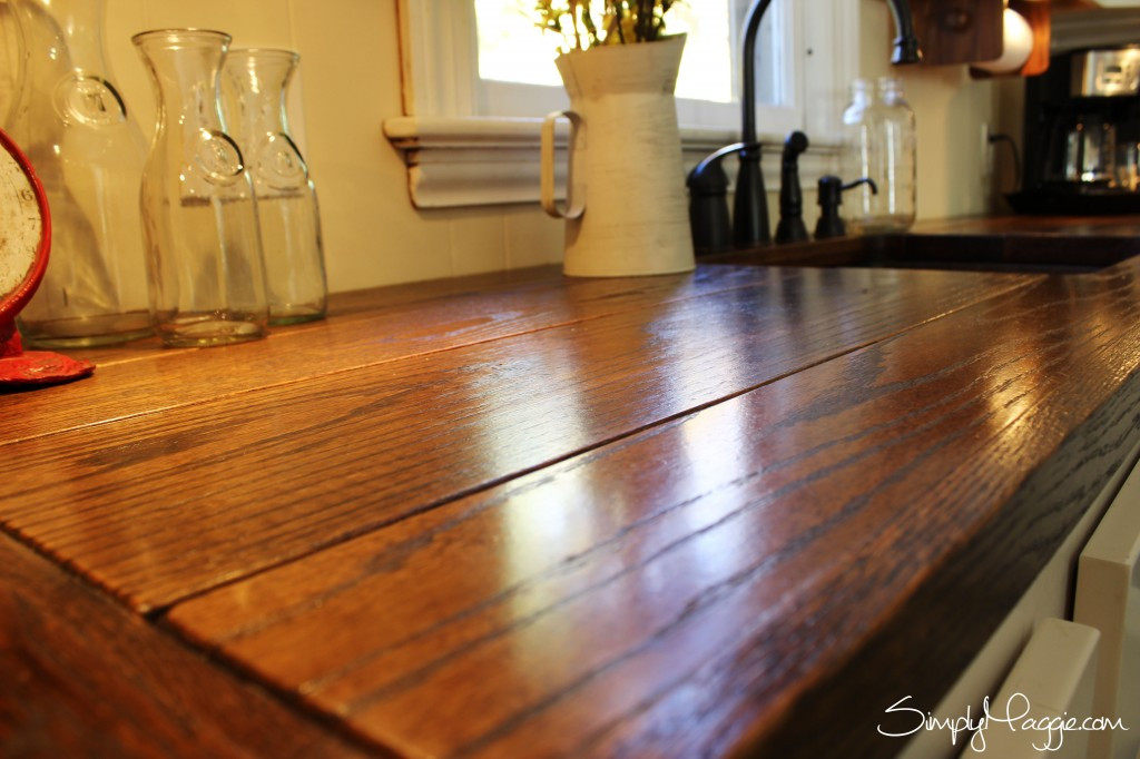 DIY Wood Kitchen Countertops
 DIY Wide Plank Butcher Block Counter Tops