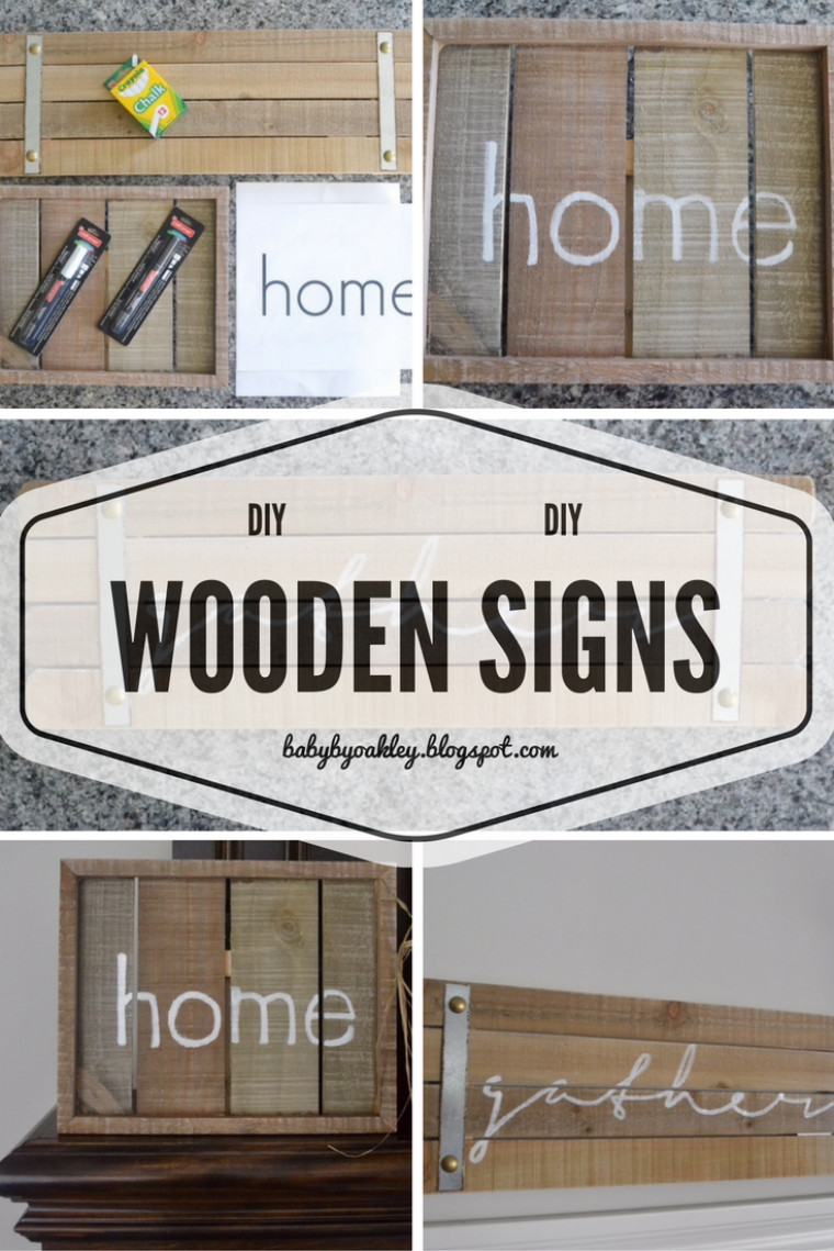 DIY Wood Plaques
 DIY Wooden Signs baby by oakley