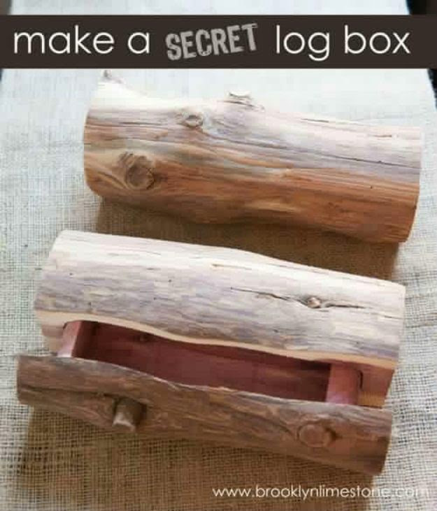 DIY Wood Projects For Men
 DIY Craft Projects for the Home Teens and Men Secret Log