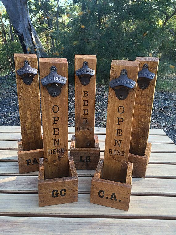 DIY Wood Projects For Men
 Personalised Bottle Opener Beer Accessory Beer Bottle