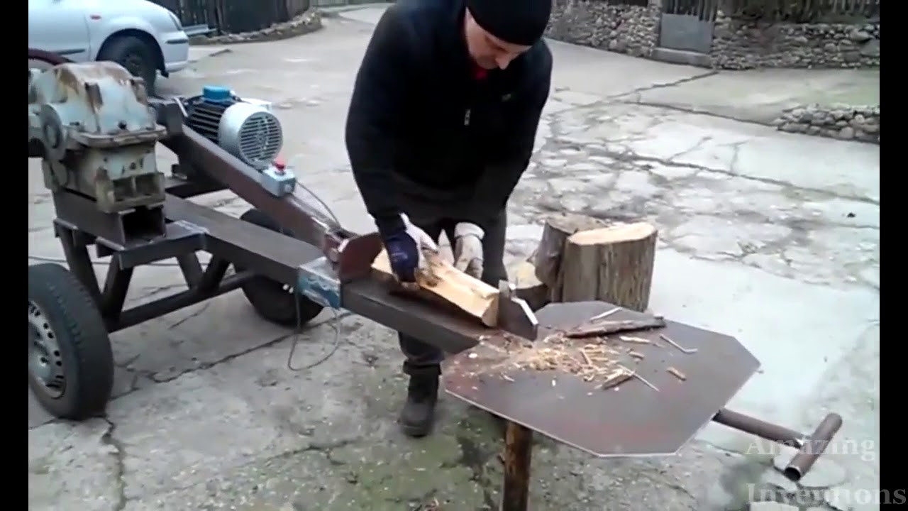 DIY Wood Splitter
 Homemade Wood Splitter