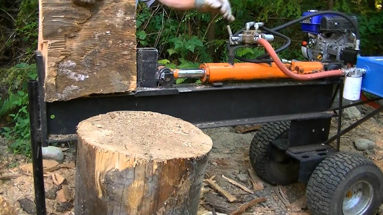 DIY Wood Splitter
 Homemade Firewood Splitter
