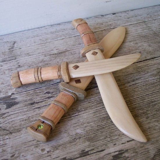 DIY Wood Sword
 Pirate King Wooden Toy Swords Set by FriendlyFairies on