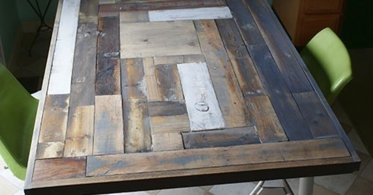 DIY Wood Table Top
 Reclaimed Wood Table Top Resurface DIY