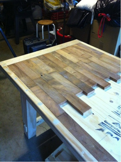 DIY Wood Table Top
 How To Make A Wood Plank Kitchen Table Do It Yourself