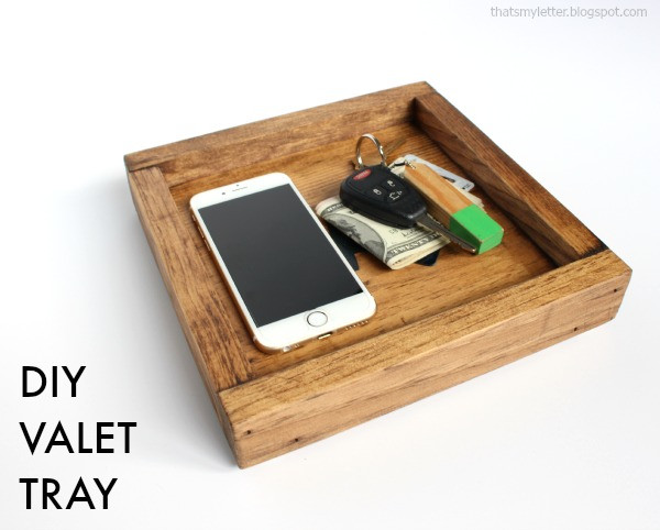 DIY Wood Valet Tray
 DIY Farmhouse Projects You Can Build with 1x2s